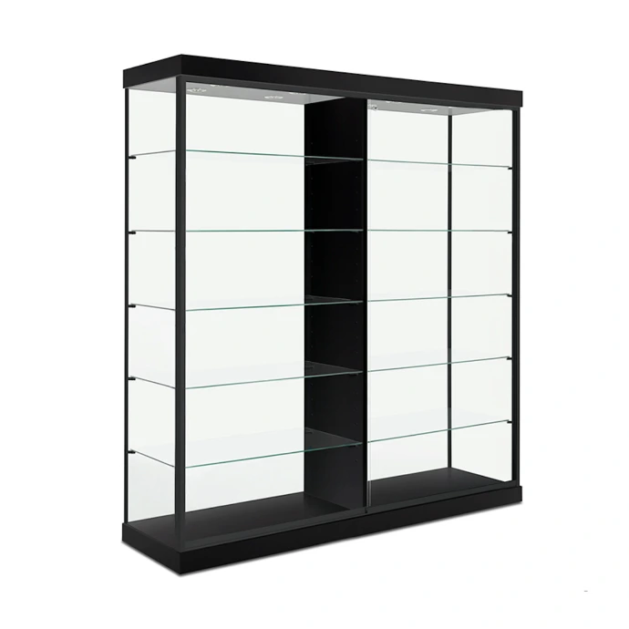 TD 200D 72" ((DISCONTINUED) Brushed Silver Laminate, Black Frame, Side Lights)